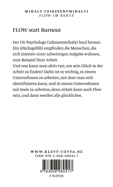 Produktbild: Flow im Beruf