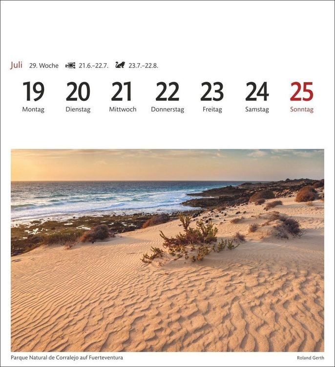 Produktbild: Spanien Sehnsuchtskalender 2027 - Wochenkalender mit 53 Postkarten