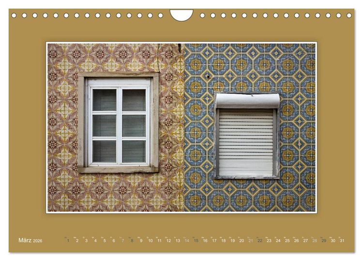 Produktbild: Azulejo-Fassaden in Portugal (Wandkalender 2026 DIN A4 quer), CALVENDO Monatskalender