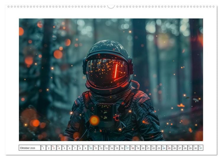 Produktbild: Galaktische Abenteuer (Wandkalender 2026 DIN A2 quer), CALVENDO Monatskalender