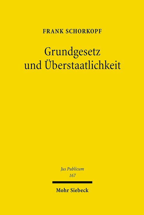 Produktbild: Grundgesetz und &Uuml;berstaatlichkeit