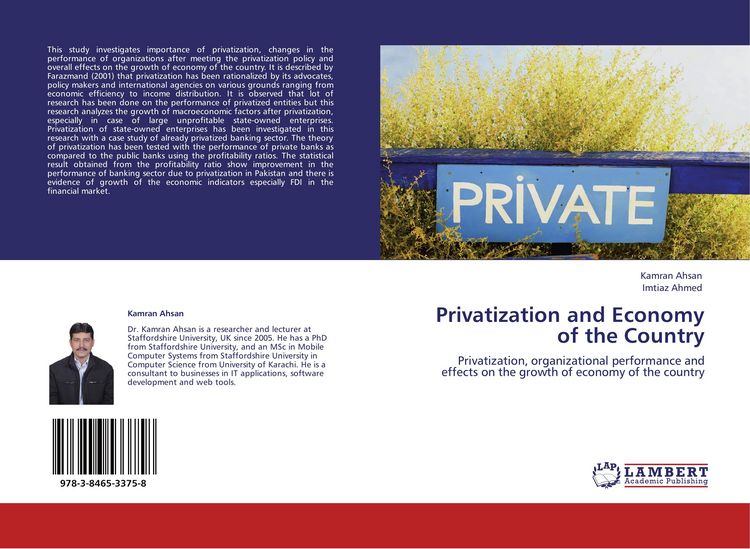 Produktbild: Privatization and Economy of the Country