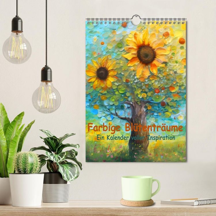 Produktbild: Farbige Bl&uuml;tentr&auml;ume - Ein Kalender voller Inspiration (Wandkalender 2026 DIN A4 hoch), CALVENDO Monatskalender