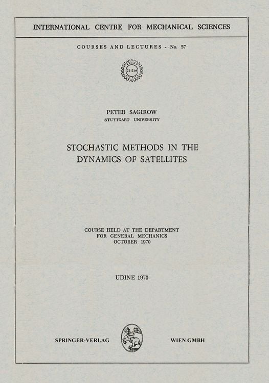 Produktbild: Stochastic Methods in the Dynamics of Satellites