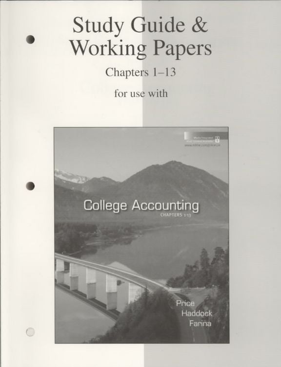 Produktbild: Price, J: Study Guide & Working Papers for Use with College