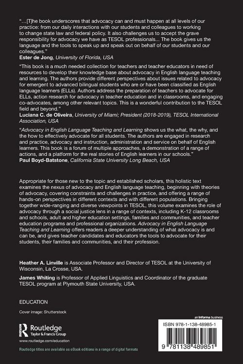 Produktbild: Advocacy in English Language Teaching and Learning