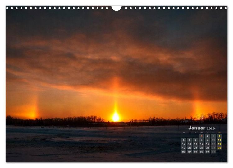 Produktbild: Manitoba 2026 Wenn die Sonne schlafen geht (Wandkalender 2026 DIN A3 quer), CALVENDO Monatskalender