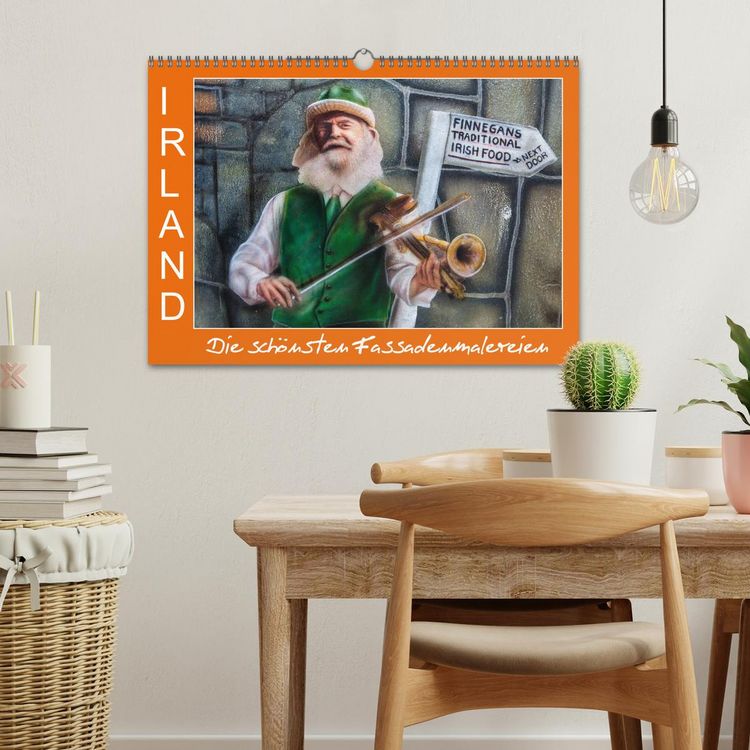 Produktbild: IRLAND - Die sch&ouml;nsten Fassadenmalereien (Wandkalender 2026 DIN A3 quer), CALVENDO Monatskalender