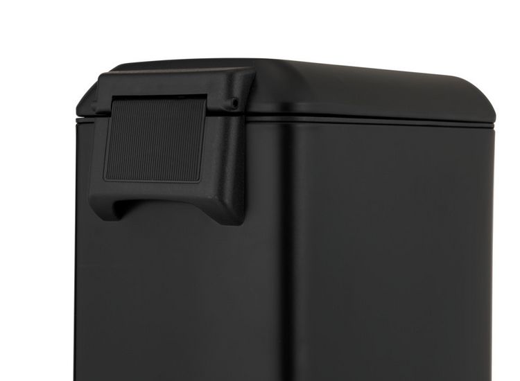 Produktbild: Treteimer Mod. Design 20 L, Easy-Close, Schwarz, mit herausnehmbarem Einsatz