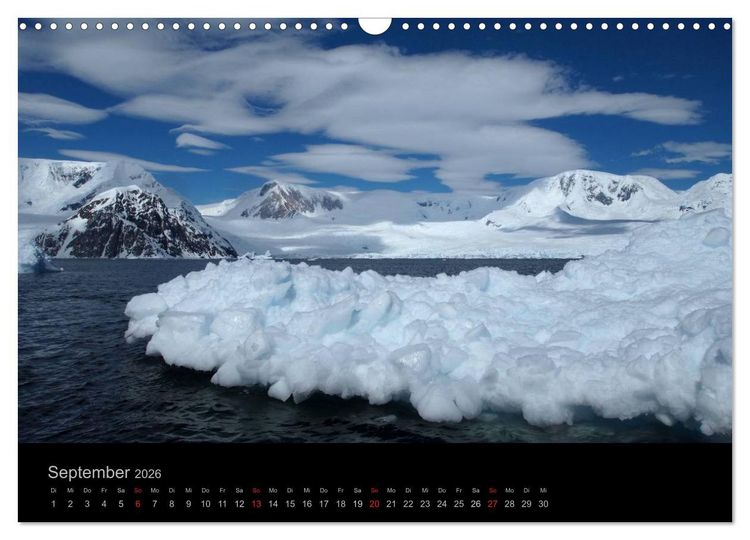 Produktbild: Antarktische Impressionen (Wandkalender 2026 DIN A3 quer), CALVENDO Monatskalender