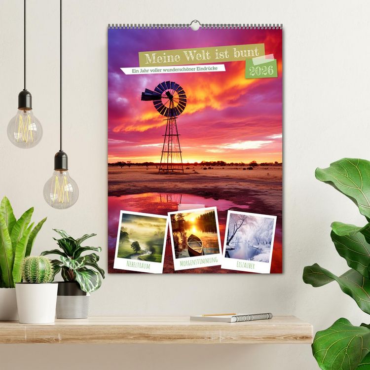 Produktbild: Meine Welt ist bunt (Wandkalender 2026 DIN A2 hoch), CALVENDO Monatskalender