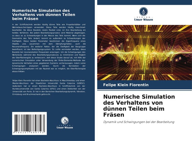 Produktbild: Numerische Simulation des Verhaltens von d&uuml;nnen Teilen beim Fr&auml;sen