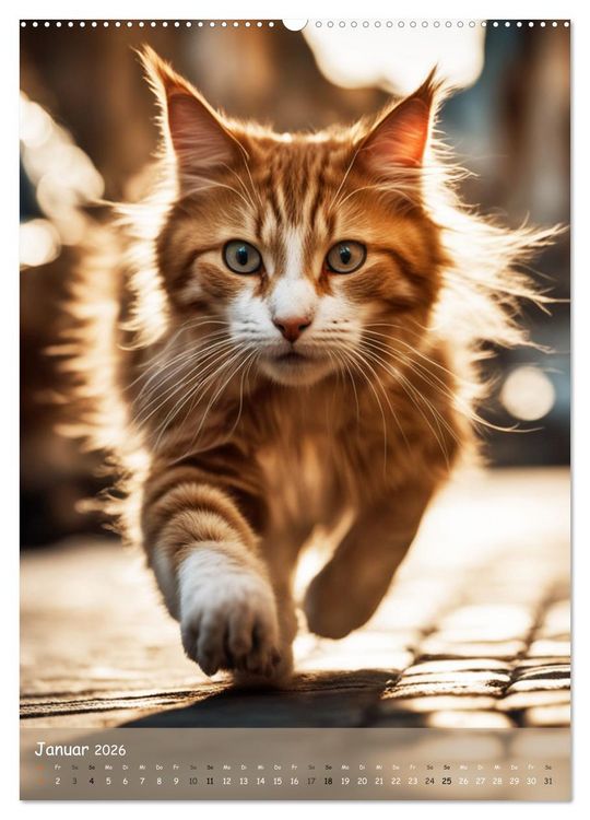 Produktbild: In den Stra&szlig;en der Stadt - Tiere mitten unter uns (hochwertiger Premium Wandkalender 2026 DIN A2 hoch), Kunstdruck in Hochglanz