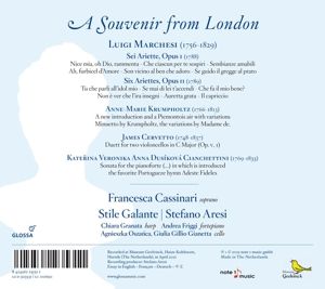 Produktbild: A Souvenir from London - Ariettes Opp. 1 & 2