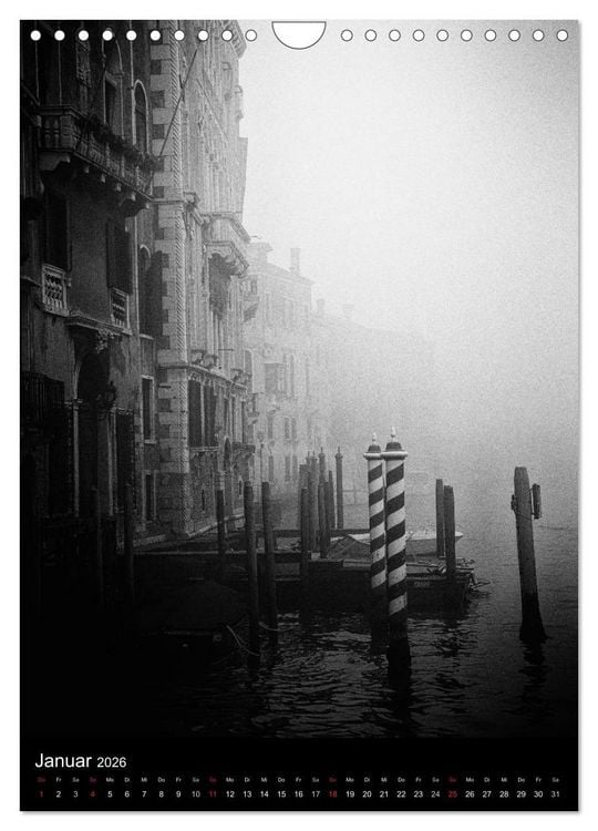 Produktbild: Venice Noir - Das etwas andere Venedig (Wandkalender 2026 DIN A4 hoch), CALVENDO Monatskalender