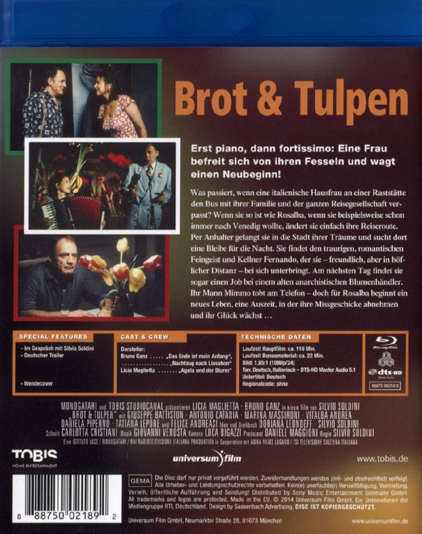 Produktbild: Brot und Tulpen