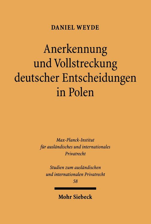 Produktbild: Anerkennung und Vollstreckung deutscher Entscheidungen in Polen