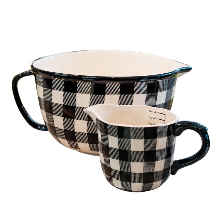 Produktbild: neuetischkultur Set R&uuml;hrsch&uuml;ssel und Messbecher Squares Set R&uuml;hrsch&uuml;ssel und Messbecher Squares