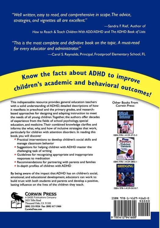 Produktbild: teaching Young Children with ADHD