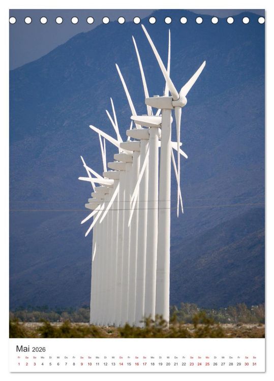 Produktbild: Palm Springs - Immer der Sonne nach. (Tischkalender 2026 DIN A5 hoch), CALVENDO Monatskalender