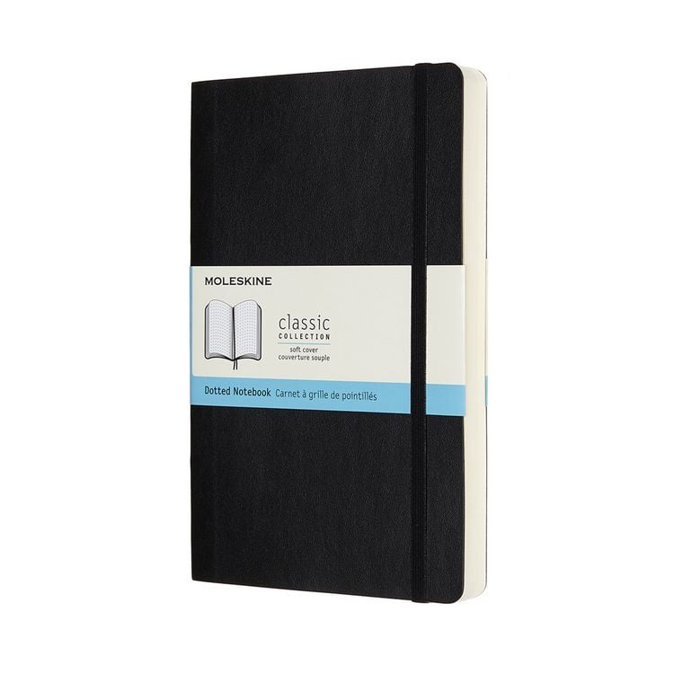 Produktbild: Moleskine Notizbuch Large/A5, Punktraster, Erweiterte Seitenanzahl, Schwarz