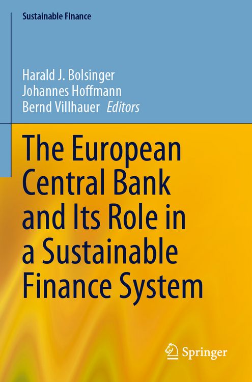 Produktbild: The European Central Bank and Its Role in a Sustainable Finance System