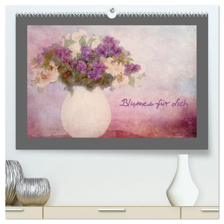 Produktbild: Blumen f&uuml;r dich (hochwertiger Premium Wandkalender 2027 DIN A2 quer), Kunstdruck in Hochglanz
