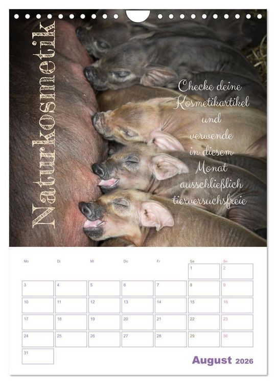 Produktbild: Tierische Challenges: F&uuml;r mehr Bewusstsein und mehr Tierschutz (Wandkalender 2026 DIN A4 hoch), CALVENDO Monatskalender