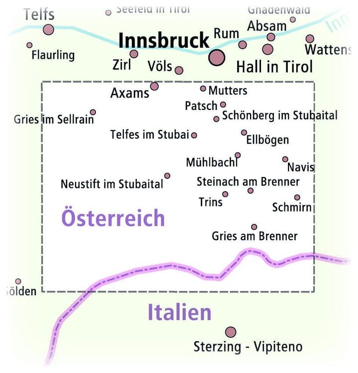 Produktbild: Publicpress Rad- und Wanderkarte Stubaier Alpen, Stubaital, Wipptal 1:35.000