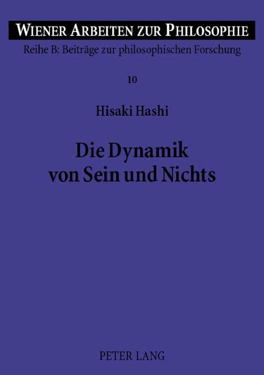 Produktbild: Die Dynamik von Sein und Nichts