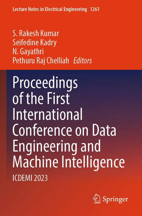 Produktbild: Proceedings of the First International Conference on Data Engineering and Machine Intelligence