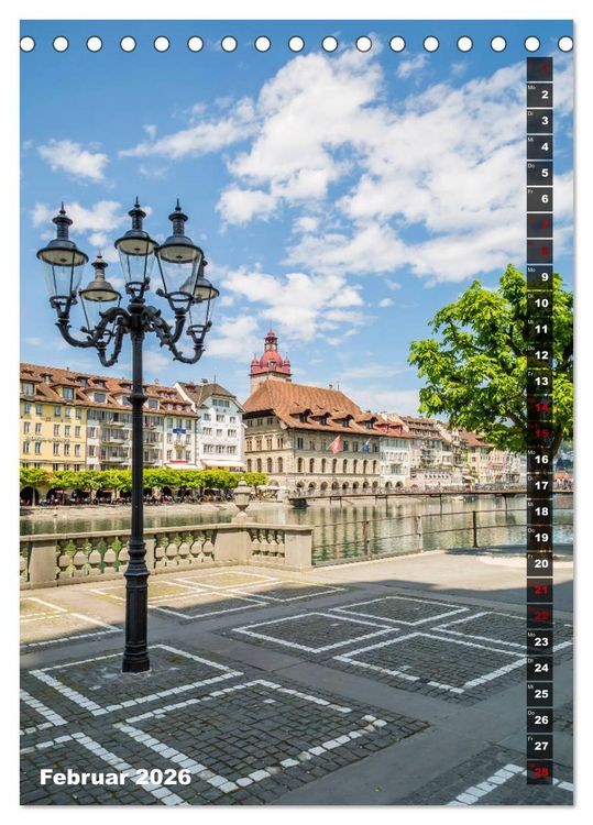 Produktbild: Willkommen in Luzern (Tischkalender 2026 DIN A5 hoch), CALVENDO Monatskalender