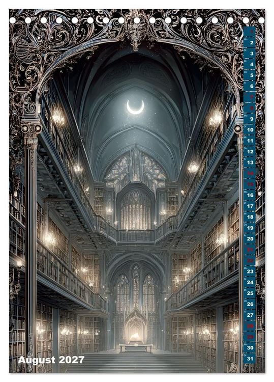 Produktbild: Umbrae Libri (Tischkalender 2027 DIN A5 hoch), CALVENDO Monatskalender