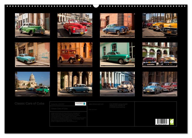 Produktbild: Classic Cars of Cuba (Wandkalender 2026 DIN A2 quer), CALVENDO Monatskalender