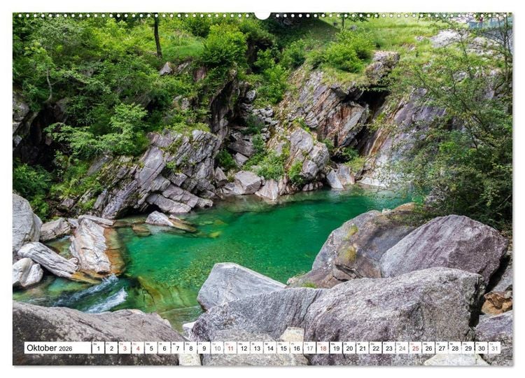 Produktbild: Der gr&uuml;ne Fluss (hochwertiger Premium Wandkalender 2026 DIN A2 quer), Kunstdruck in Hochglanz
