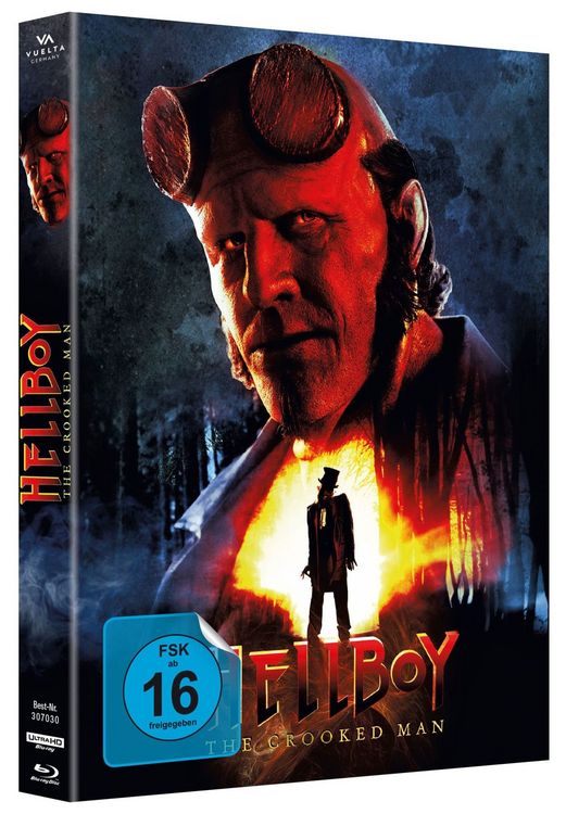 Produktbild: Hellboy: The Crooked Man - Limitiertes Mediabook - Cover B (Nur 666 St&uuml;ck, durchnummeriert) (4K Ultra HD+Blu-ray)