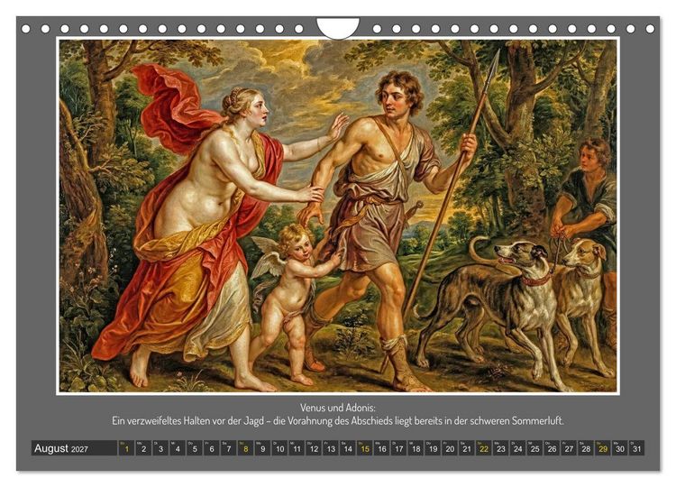 Produktbild: G&ouml;tterfunken und Leidenschaft (Wandkalender 2027 DIN A4 quer), CALVENDO Monatskalender