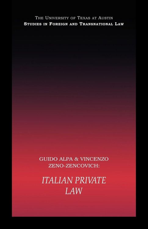 Produktbild: Italian Private Law
