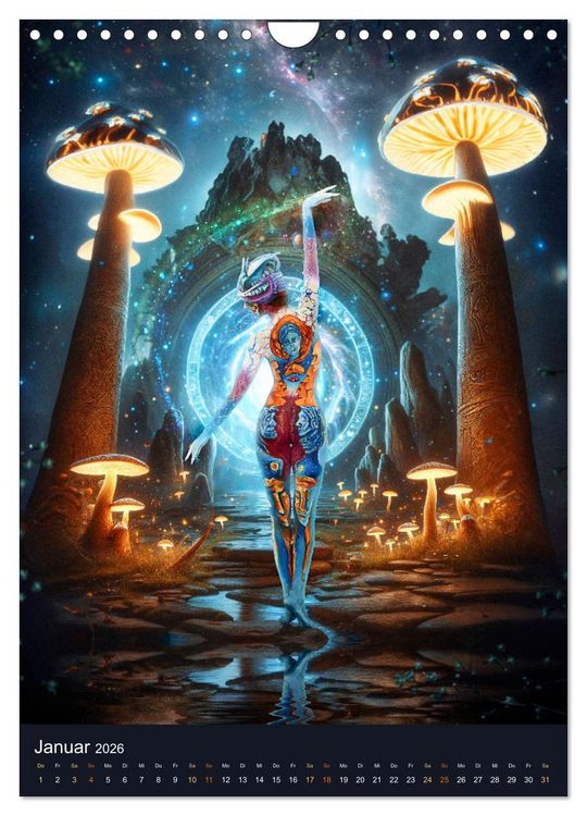 Produktbild: Bodypainting Adventures (Wandkalender 2026 DIN A4 hoch), CALVENDO Monatskalender