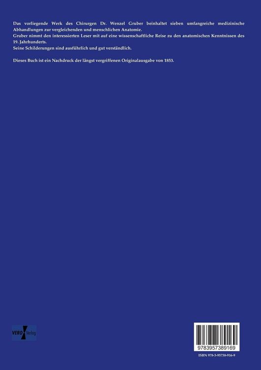 Produktbild: Abhandlungen aus der menschlichen und vergleichenden Anatomie