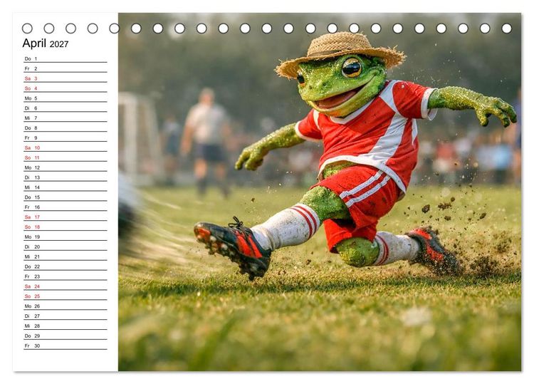 Produktbild: Sportfrosch (Tischkalender 2027 DIN A5 quer), CALVENDO Monatskalender
