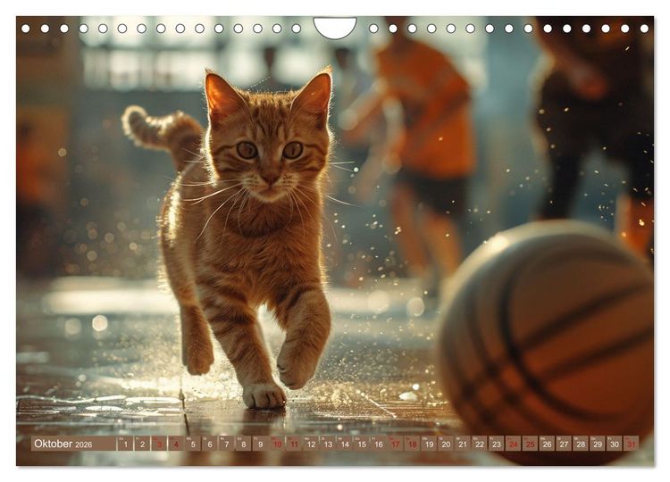 Produktbild: Tierische Balljunkies (Wandkalender 2026 DIN A4 quer), CALVENDO Monatskalender