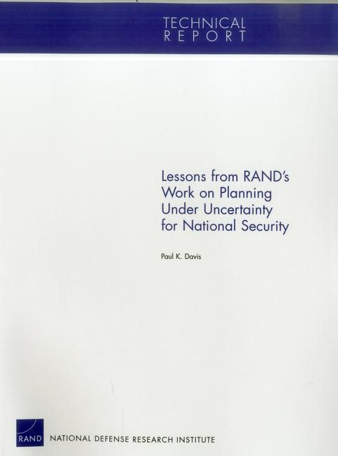 Produktbild: Lessons from Rand's Work on Planning Under Uncertainty for National Security