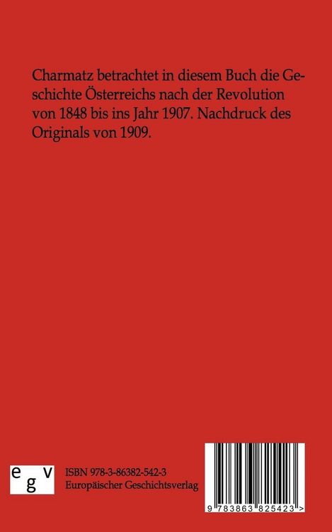 Produktbild: &Ouml;sterreichs innere Geschichte von 1848 bis 1907