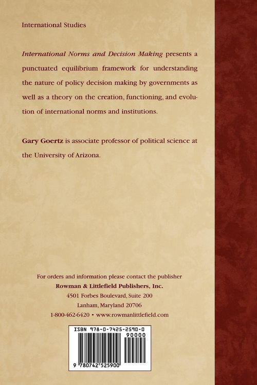 Produktbild: International Norms and Decisionmaking