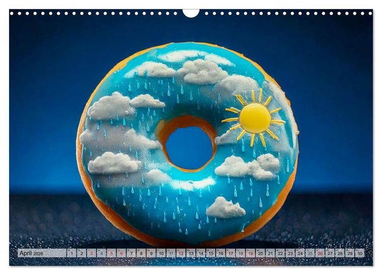 Produktbild: Donuts - Eine Reise durch die Jahreszeiten (Wandkalender 2026 DIN A3 quer), CALVENDO Monatskalender