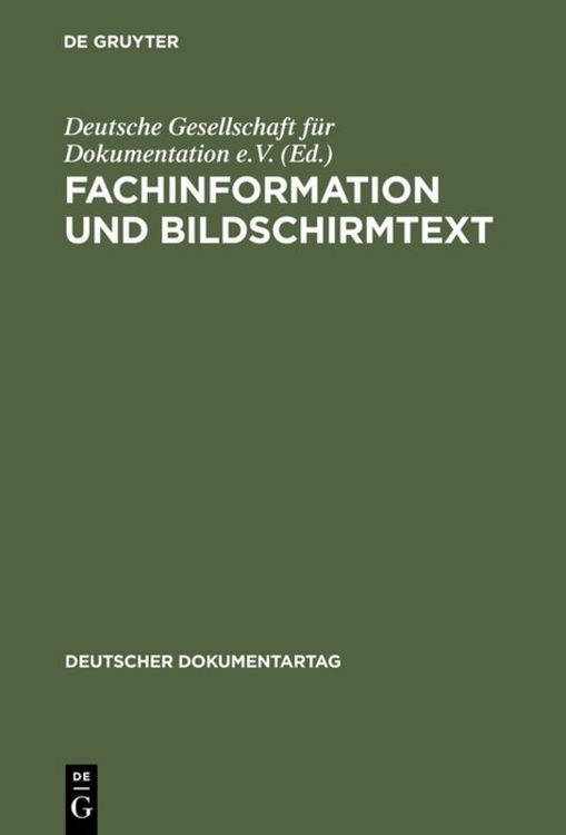 Produktbild: Fachinformation und Bildschirmtext