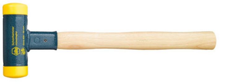 Produktbild: Schonhammer r&uuml;ckschlagfrei 02097 Typ Hammer Kopf-&Oslash; 50 mm Kopfl&auml;nge 135 mm Gesamtl&auml;nge 385 mm Gewicht 1250 g