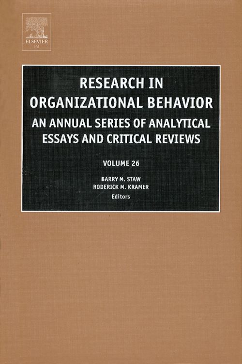 Produktbild: Research in Organizational Behavior