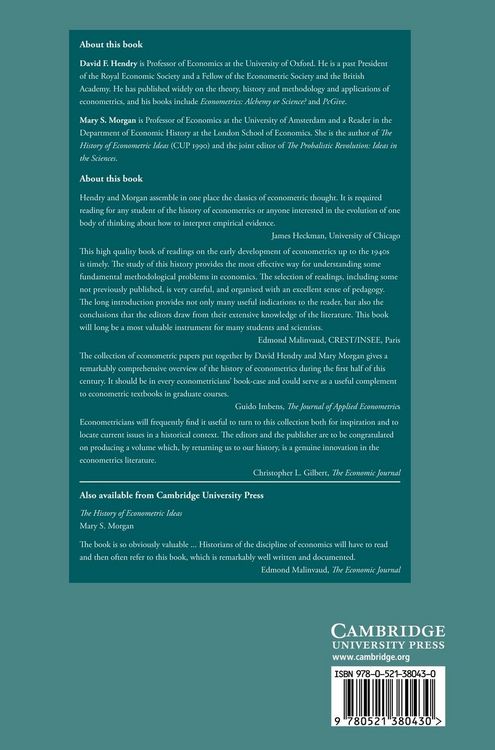 Produktbild: Foundations of Econometric Analysis